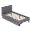 Lit plateforme tapissier simple capitonné Buchman-88630565