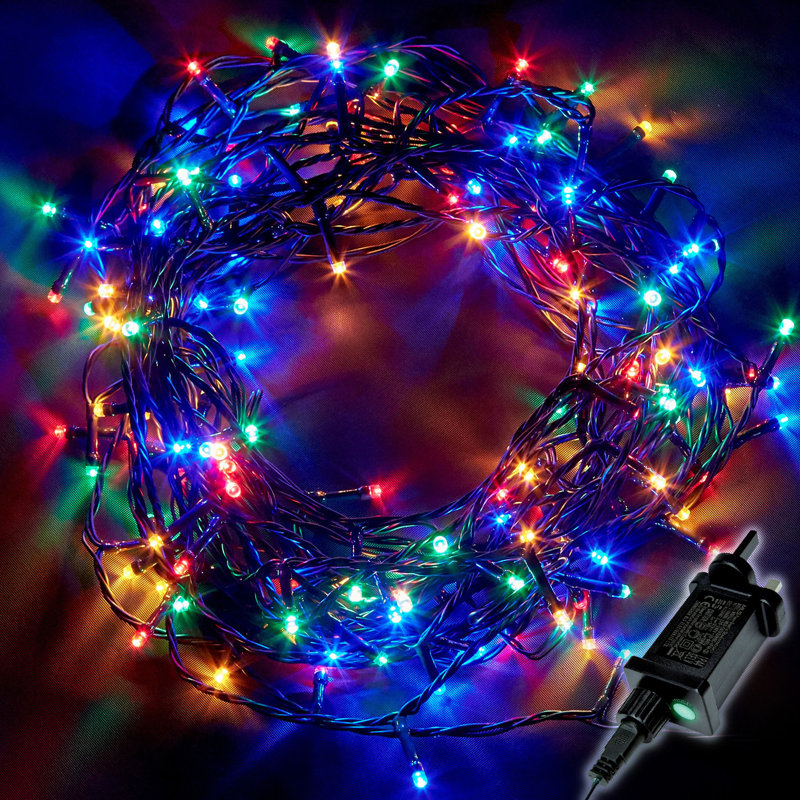 NETTA LED Christmas Tree Fairy String Lights - Plug In with Timer and Memory Functions, Multicolor