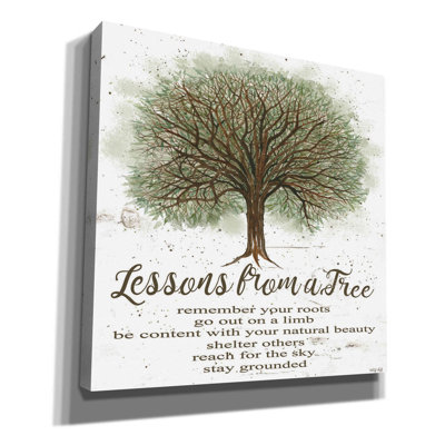 «Lessons From a Tree» par Cindy Jacobs - peinture sur toile tendue