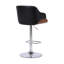 Tabouret de bar pivotant à hauteur réglable Jaxxon avec base en bois et similicuir-1935925761-1935925760