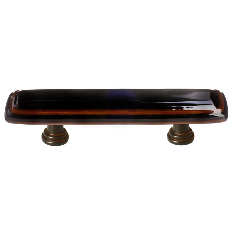 Stratum Bar / Handle Pull, Woodland/Black, Satin Nickel