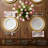 Elegant Wooden Trivet Placemats Set with Concentric Petal Cutout Design for Dining and Christmas Decor