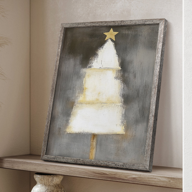 «Christmas Holiday Art DCCLxxx», reproduction d'art encadrée - bois massif XMA171315, H 15 po x l 12 po