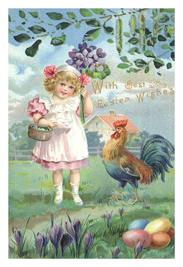 Fleurs de pâques, reproduction d’art