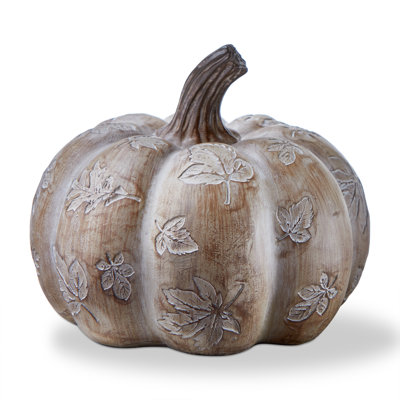 Citrouille, feuille, gravure, résine, brun, récolte d'automne