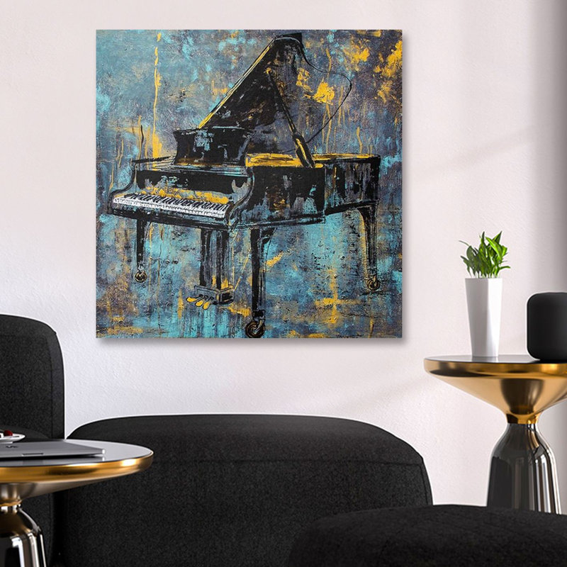 Peinture à l'huile décorative, 39.37" H x 39.37" W x 1" D