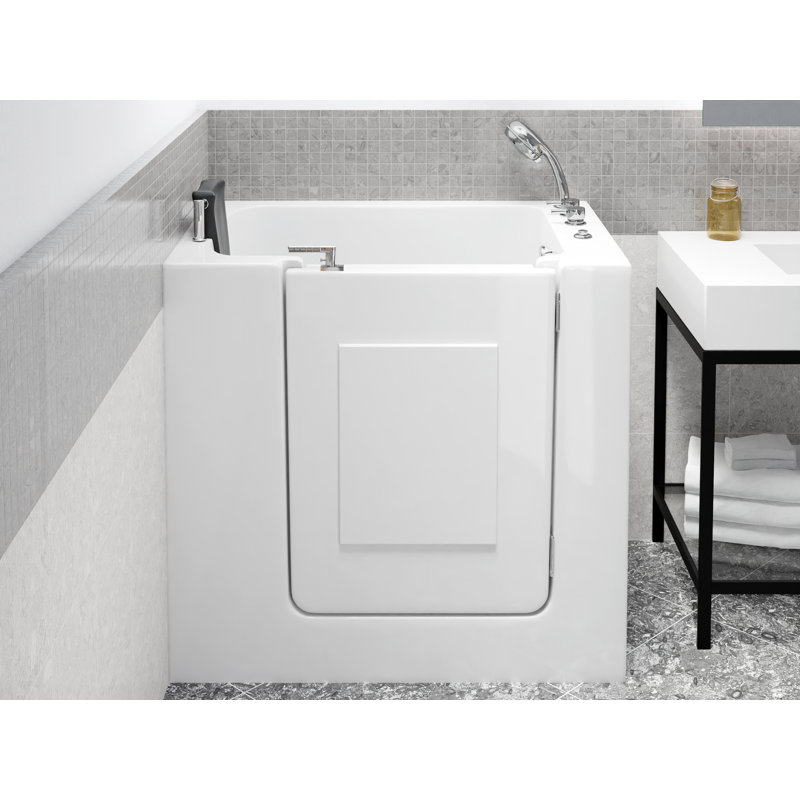 Therapeutic Tubs 31 in. x 40 in. Right Drain Quick Fill Walk-In Air Tub in White