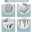 4 sièges de salle à manger gris - confortables et confortables. Look minimaliste pour une maison élégante. Dimensionné pour offrir un confort optimal. Pieds robustes en métal avec traitement contre la corrosion. Tissu respirant. Stable intégrée-905686822
