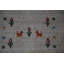 Tapis indien en laine fait à la main de style Gabbeh 9 x 12