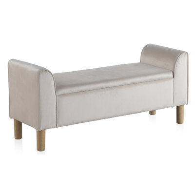 Ledyard Polyester Upholstered Storage Bench