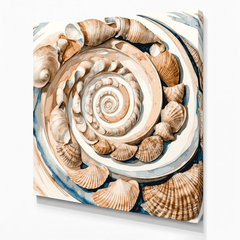 Art mural sur toile beige, H 32 po x l 32 po