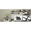 Très grand lit avec tête de lit en bois et espace de rangement caché, sans sommier tapissier, blanc-1755581783
