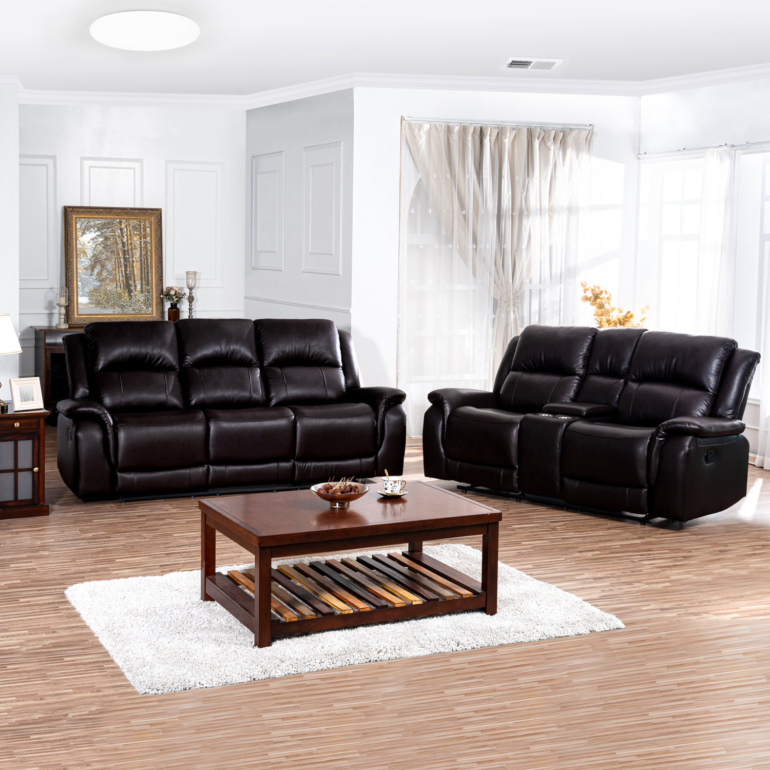 Red Barrel Studio® Narwin 2 - Piece Faux Leather Living Room Set | Wayfair