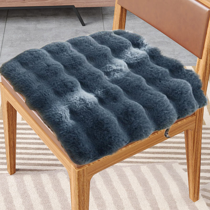 Seat Cushion Chair Cushions Thicken Soft Student Seat Pad Winter Warm Office Chair Sit Mat Non-Slip Stool Cushions 20x20in