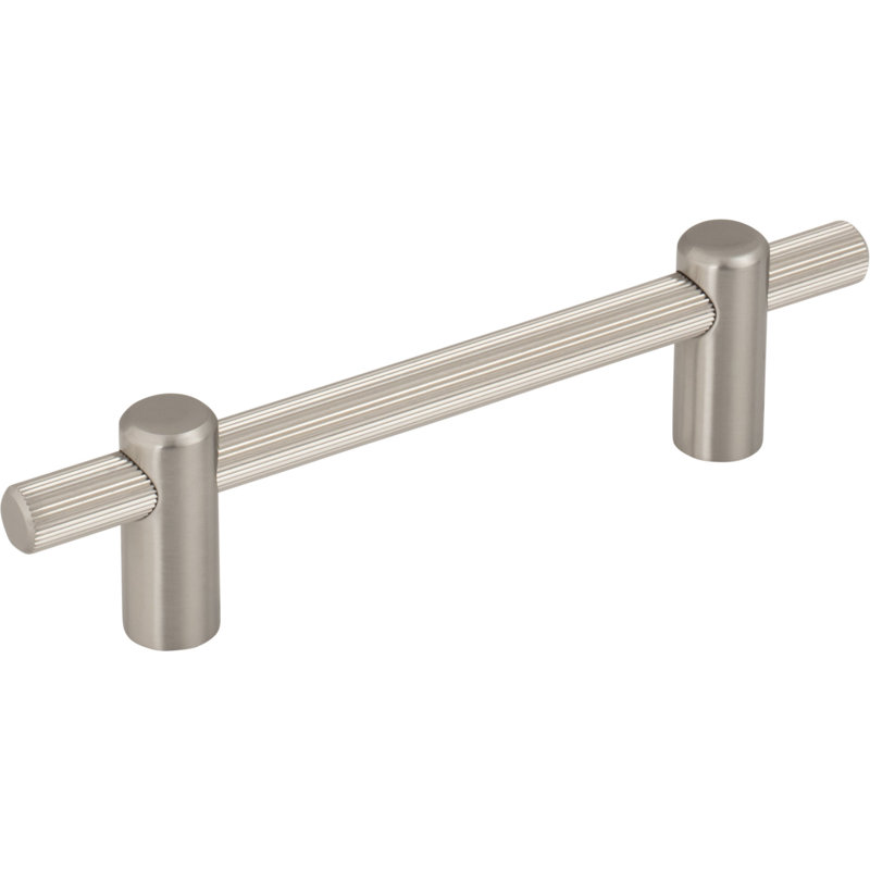 Dempsey Bar Pull, Brushed Satin Nickel, 3 3/4" Center To Center