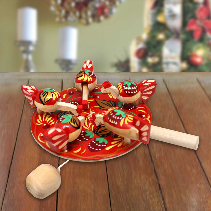 Pecking Chicken Hen Old-World Animated Decoration | Designocracy