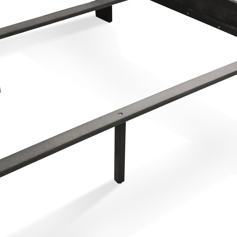 Ensemble de chambre à coucher Emelinda, Noir, Simple, Trois pièces : lit, 2 tables de chevet
