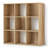 9-Cube Storage Organizer Shelf, Home Storage Shelf Divider w/ Back, 11-Inch Storage Bookcase, White -2114708309-2096776203