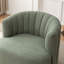 Fauteuil demi-tonneau pivotant rembourré Musaab-1129483437