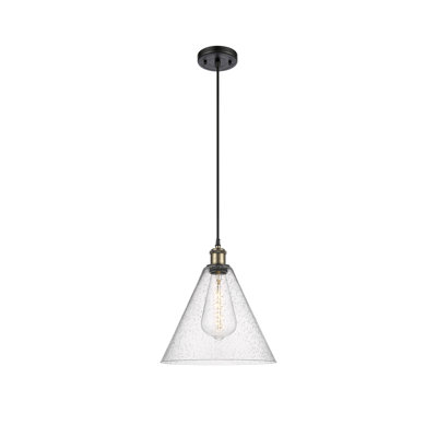 Luminaire suspendu conique à 1 lumière Halyn