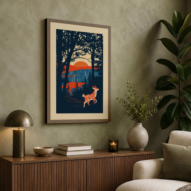 Print, 30x20 - 76.2 x 50.8 cm, Teal Border