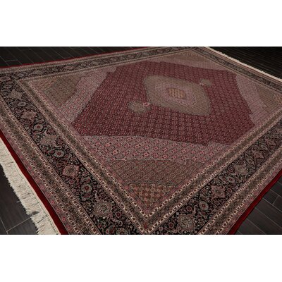 One-of-a-Kind Annies Hand-Knotted Tabriz Burgundy 9' x 13' Wool Area Rug -  Isabelline, 7D9578DD09FA409D898B3110720BFB57
