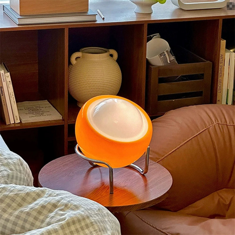 Lampe de table de chevet en verre Bauhaus