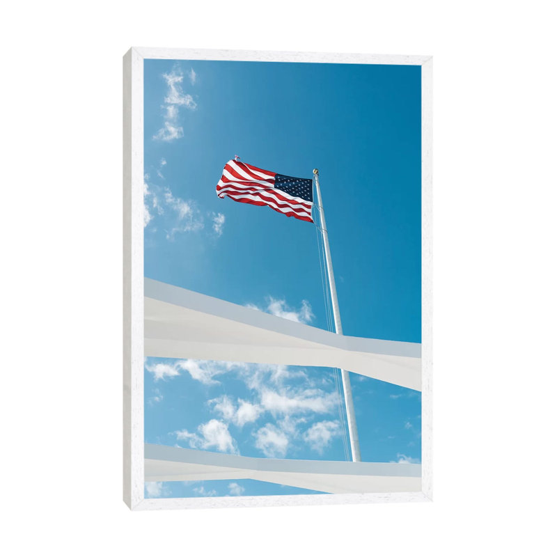 Pearl Harbor by Bethany Young - Print on Canvas, 101.6cm H x 66.04cm W x 3.81cm D, White Framed