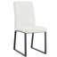 Ensemble de 4 chaises de bureau / salle à manger en polyuréthane de première qualité avec mousse haute densité, pieds en fer robuste (peinture en aérosol) et plusieurs couleurs. Assemblage facile-1360030808-1360030810