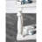 Rustic Style Antique White 1Pc END TABLE Open Bottom Shelf Plank Style Table Top Living Room Furniture