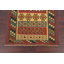 Tapis intérieur en laine vert/rouge 4 pi 1 po x 6 pi à main one-of-kind noué la Kailua