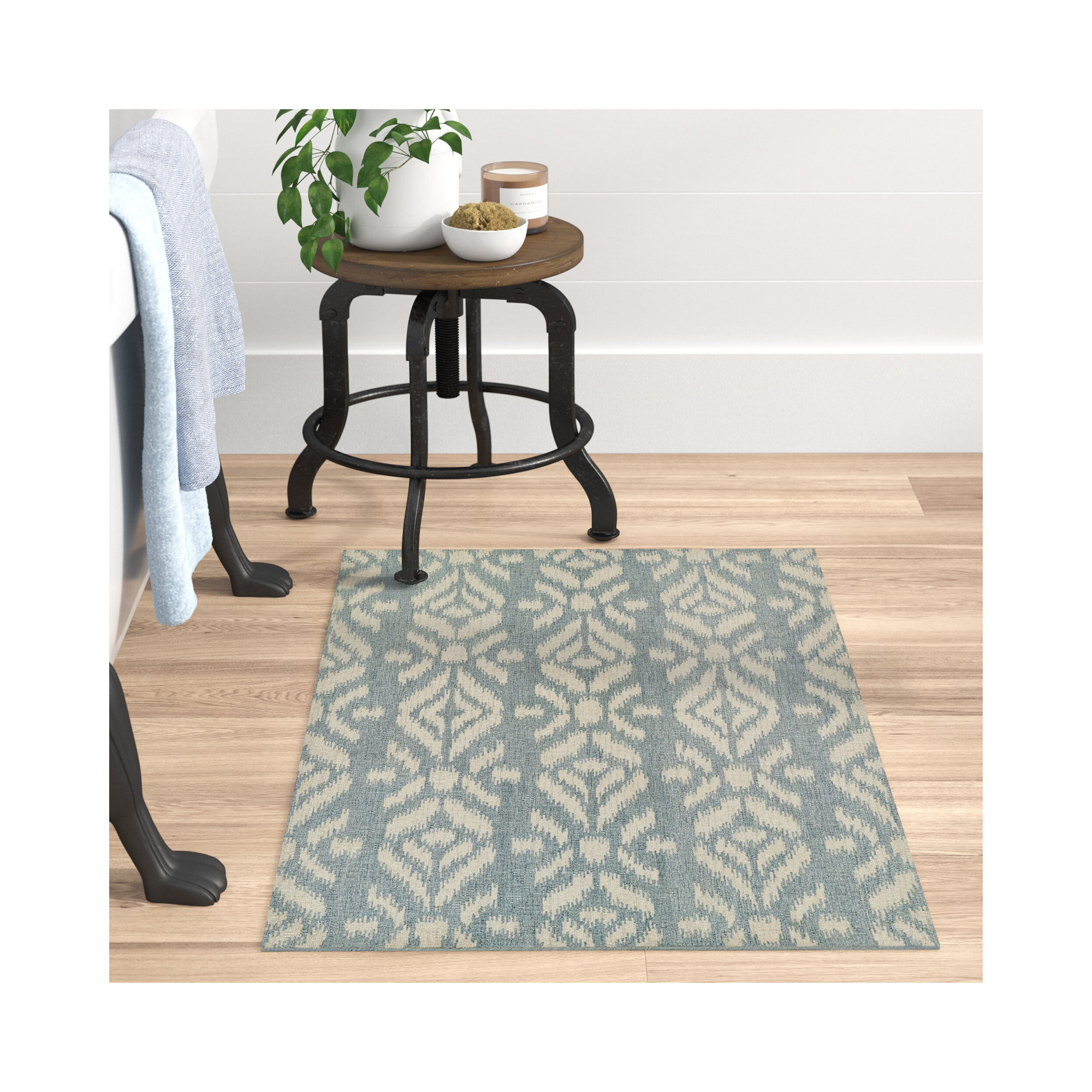 Truman Handmade Wool Rug, Rectangle 2' x 3'