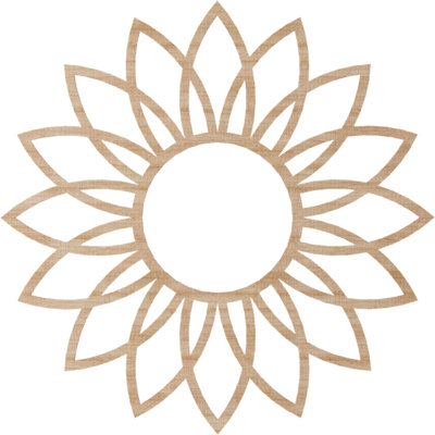 Daisy Wood Fretwork Pierced Ceiling Medallion