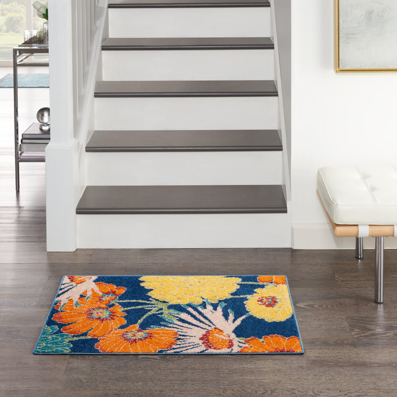 Abruscato Floral Indoor Rug, Rectangle 2' x 3'