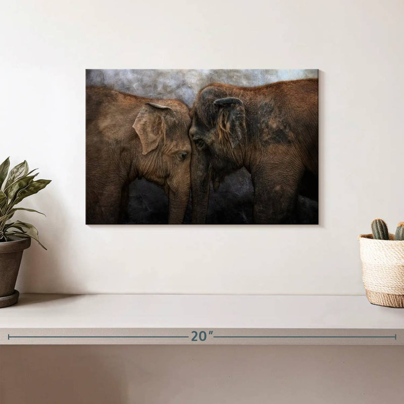 «Brampt Elephant Young Love», H 8 po x l 12 po
