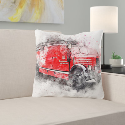 Boris Floral Outdoor Reversible Throw Pillow