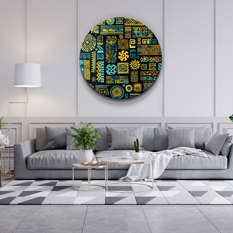 Stunning Tempered Glass Wall Art Painting, 23.6 x 23.6 inches | 100% Tempered Glass with 0.16 inch Thickness, UV Printed for Vibrant Colors | Perfect for Home Décor, Living Room & Office Spaces, Durable & Elegant Design