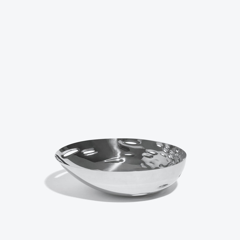 Cell Bowl, Black, Silver Stainless Steel