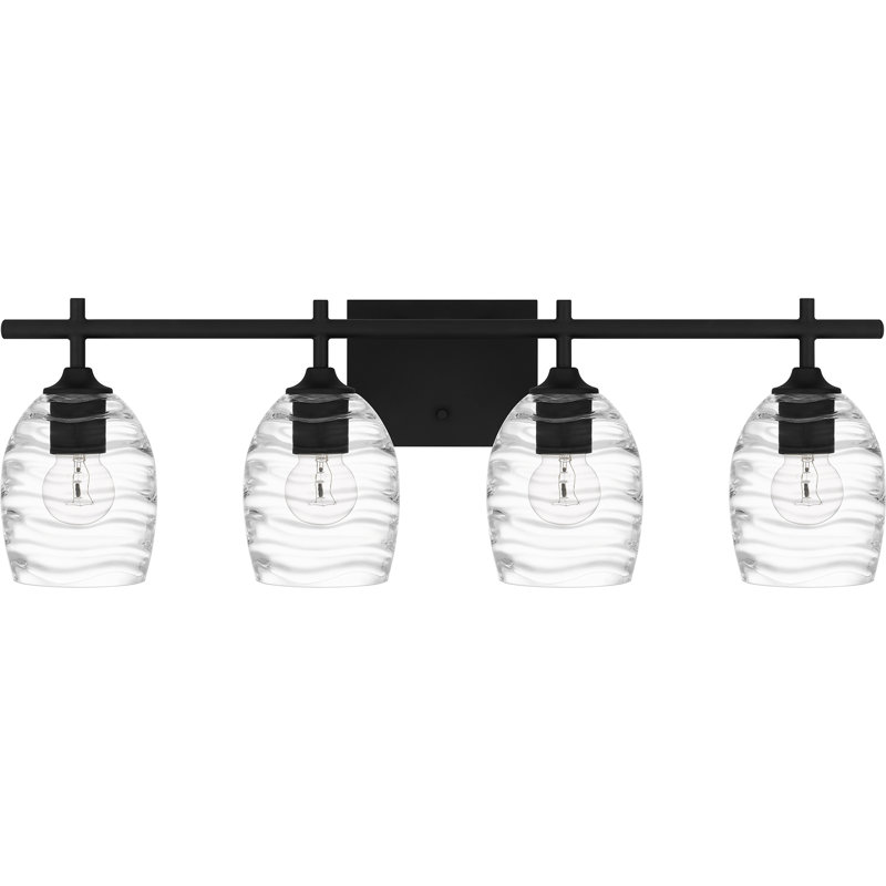 Éclairage pour meuble-lavabo à 4 lumières Aracelly