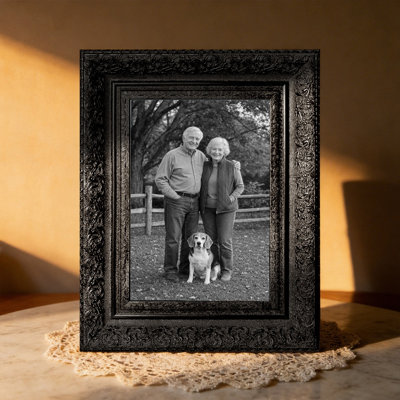 Cadre 3 photos noir simple pour photos et cadeaux d'anniversaire 8 "x 10"