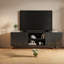 Meuble télé élégant Mid-Century, métal et bois