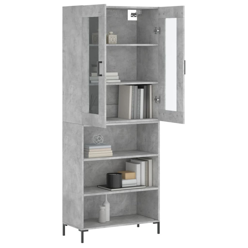 69.5cm Sideboard, Concrete Grey