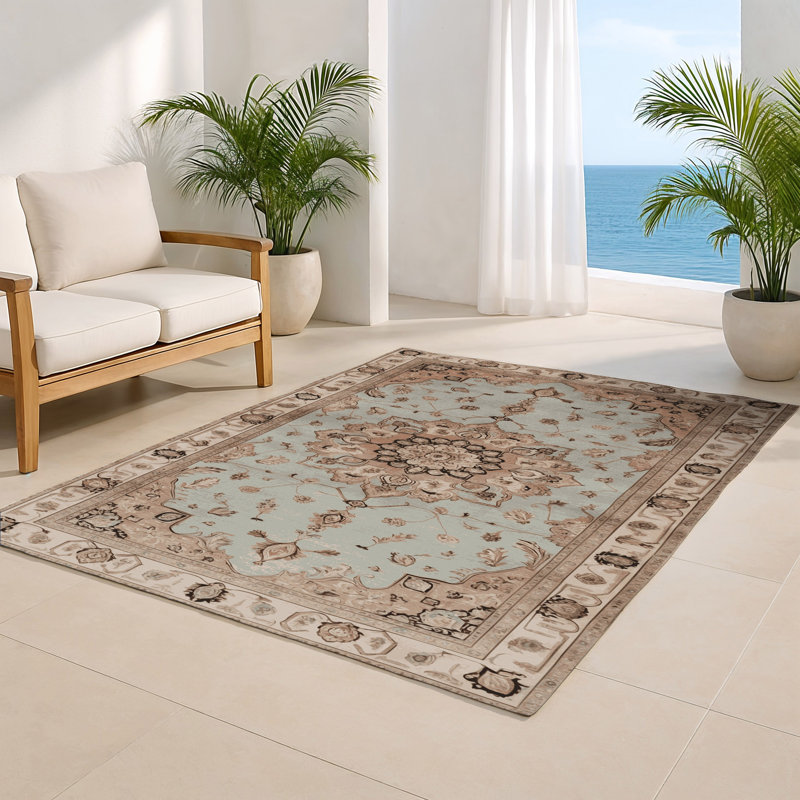 Tapis intérieur et extérieur Tabriz, Rectangle 5 pi x 7 pi