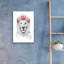 Art mural en verre épique «Festival Lion» par Balazs Solti, 16 po x 24 po-1468149490