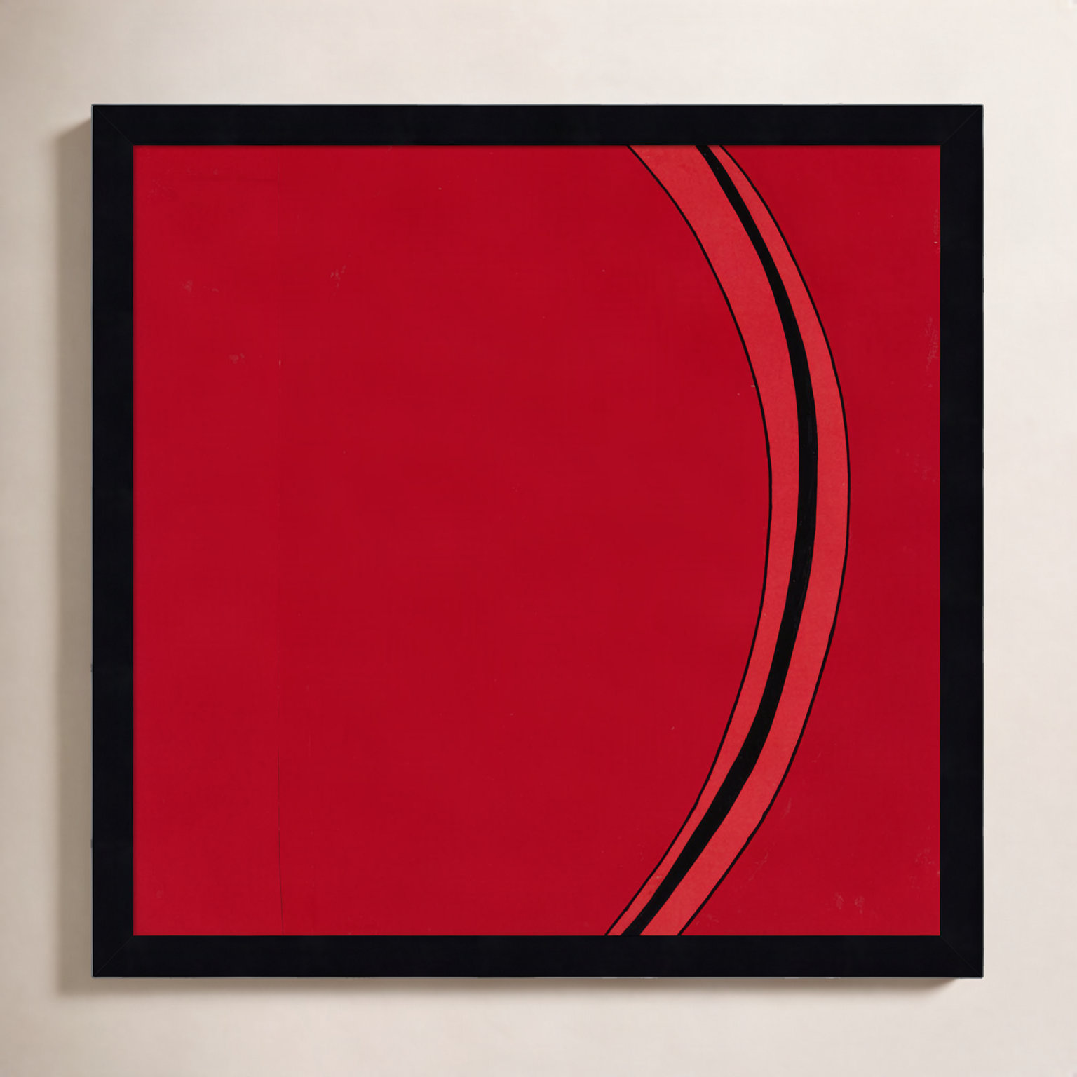 Segment Print by Alex Dunn, Black, 17" H x 17" W