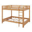 Lit superposé en bois grand avec échelle-486902678