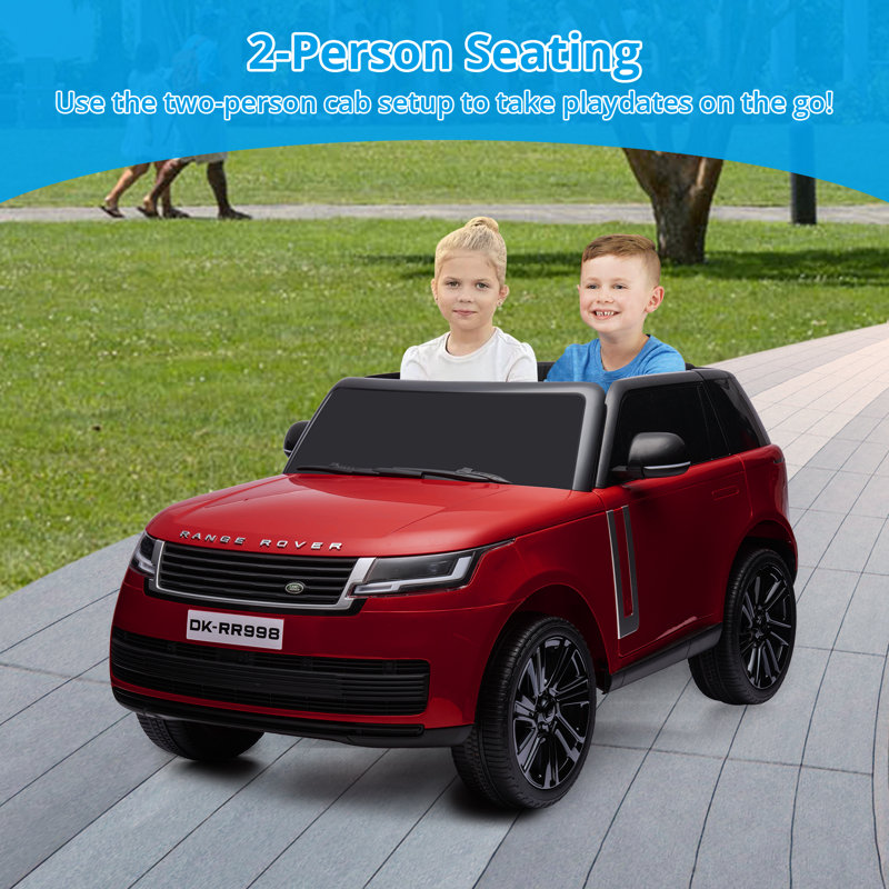 Red 24V 2-Seater Licensed Land Rover Ride On SUV