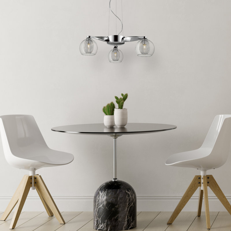 Gulielma 3 - Light Metal Kitchen Island Pendant, Chrome
