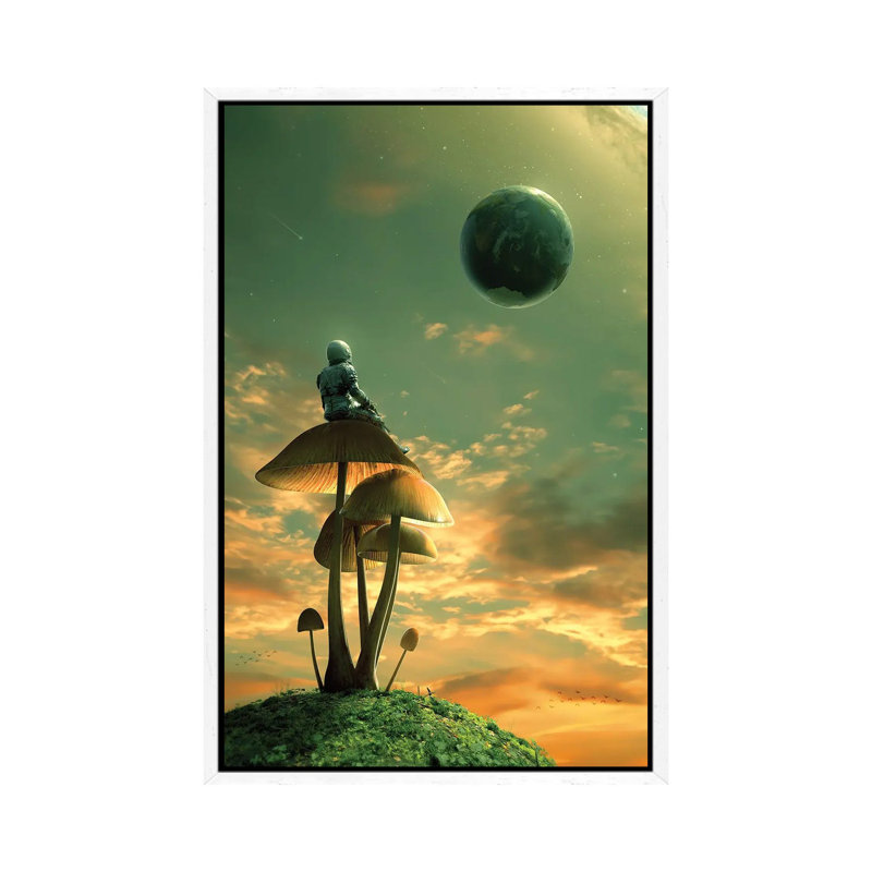 A Trip II 1 Piece Wall Art on Canvas, 101.6 cm H x 66.04 cm W, White Floater Framed
