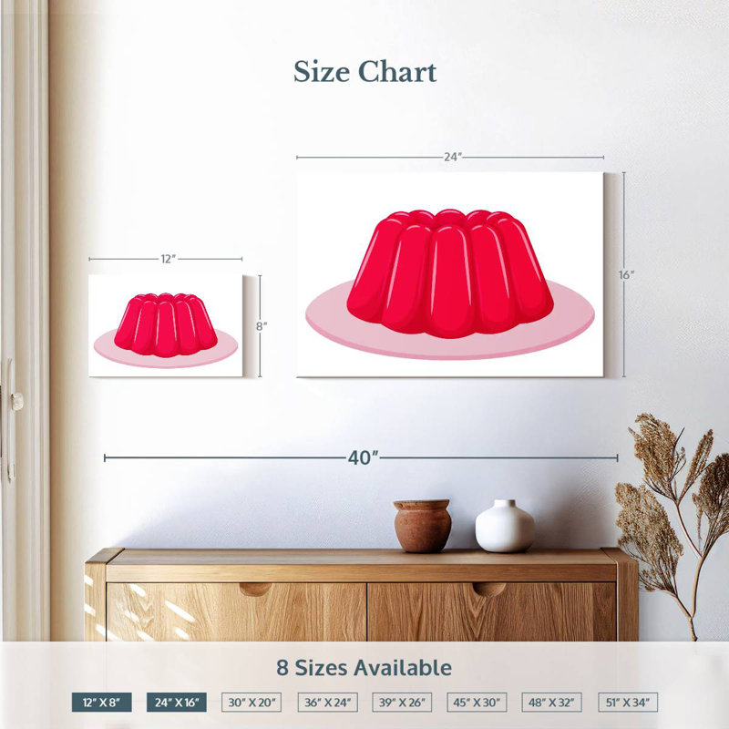 Gelée rose Yarlin, H 16 po x l 24 po